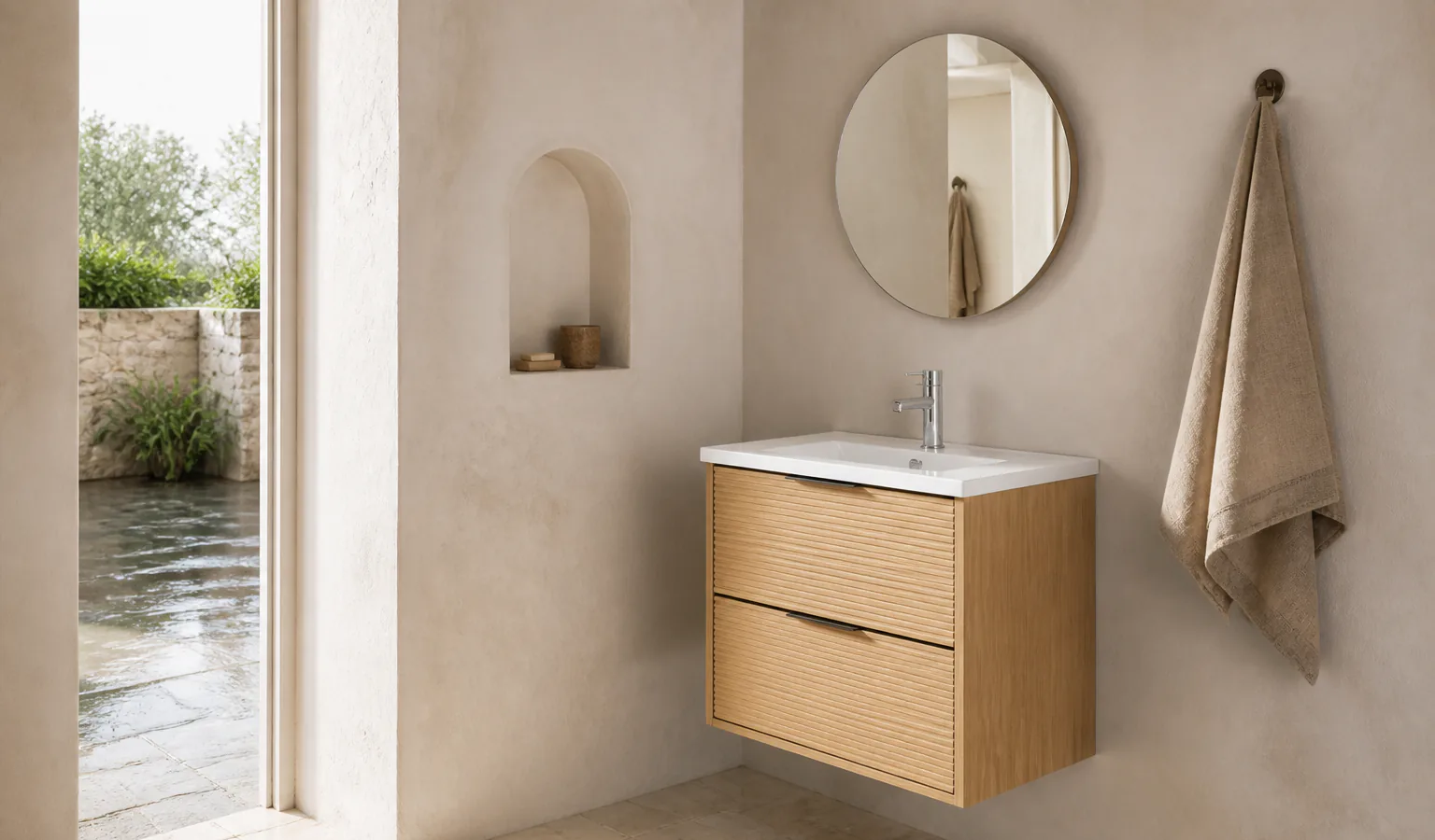 Mediterranean residence product application concept