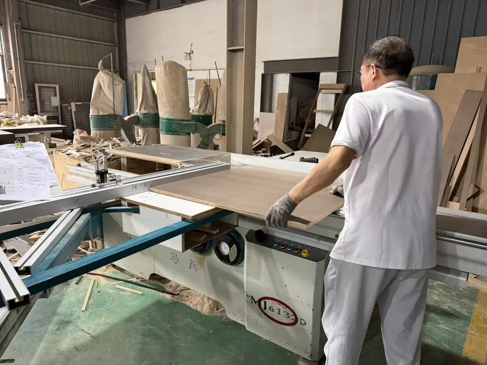 Panel cutting process
