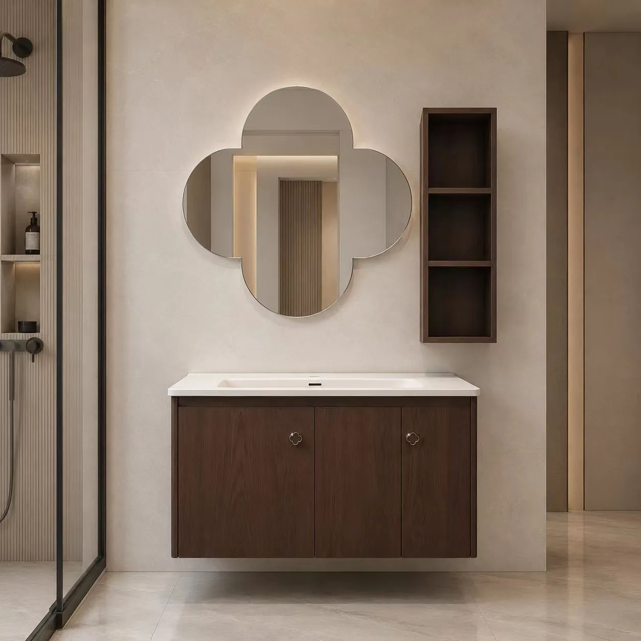 Clover Mirror Wall-Mounted Vanity