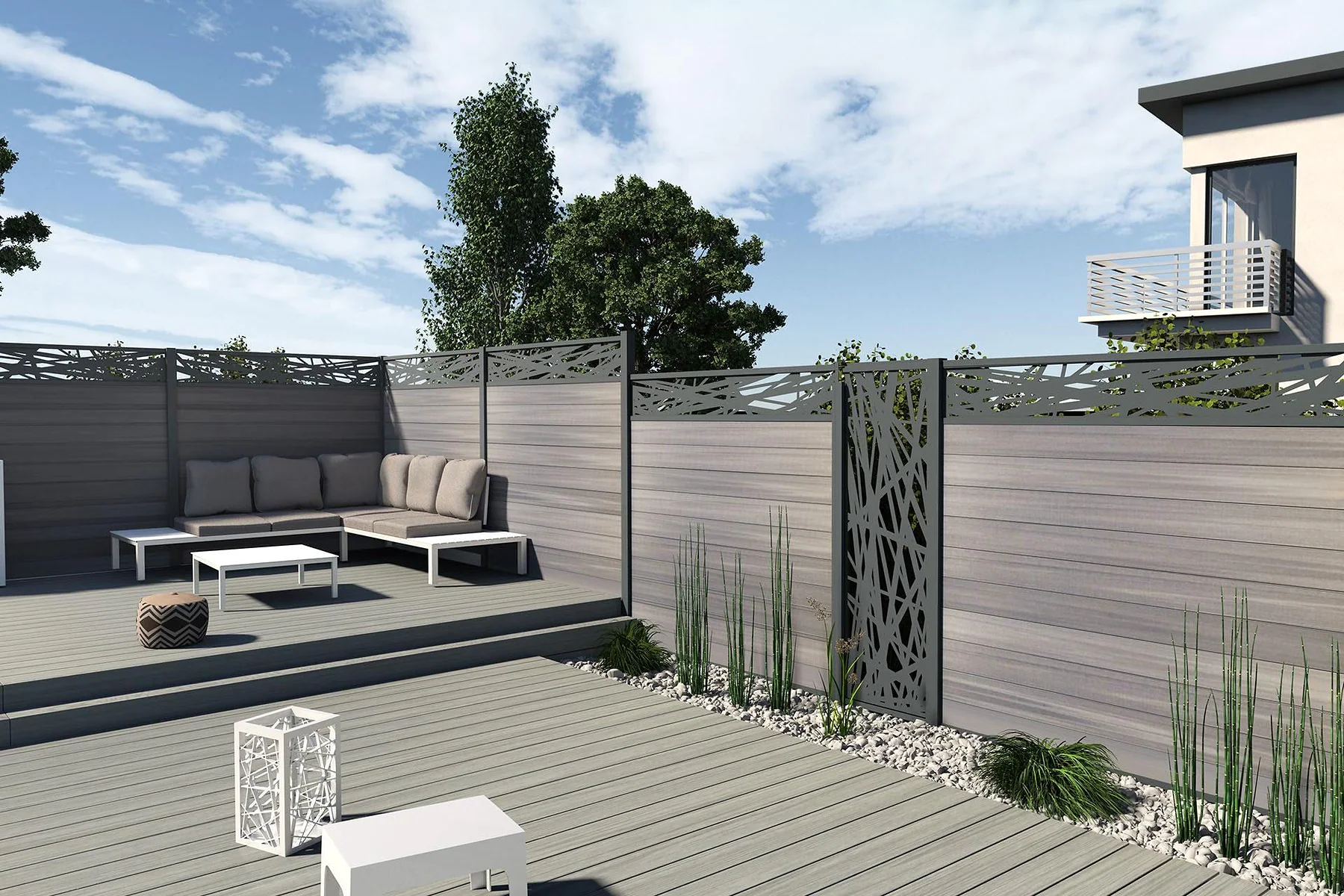 WPC boundary fencing application