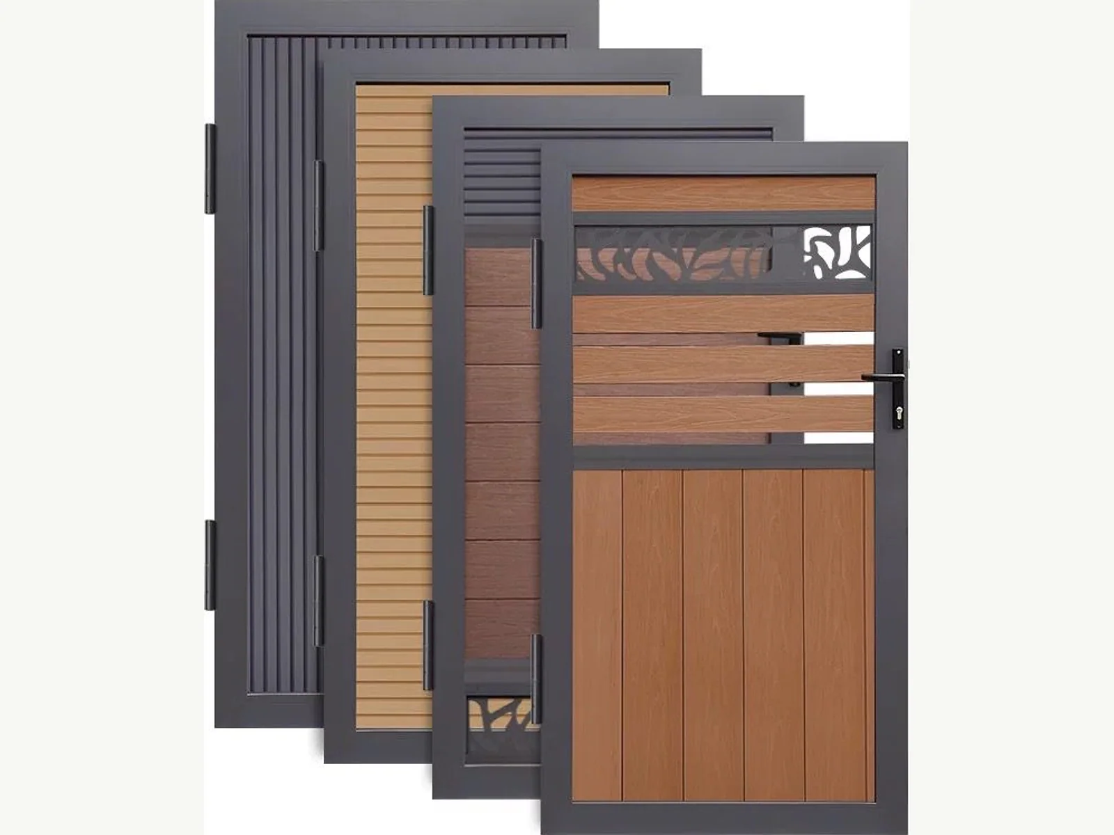 Complete WPC entrance gate with coordinated frame